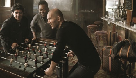 Maradona Zidane and Pelé for Louis Vuitton