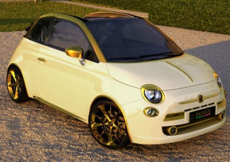 Gold Diamonds Fiat 500C