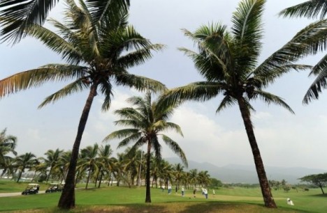 golf course in Sanya