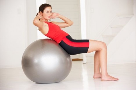 Swiss ball gym
