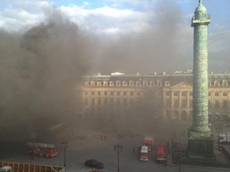 fire in paris place vendome