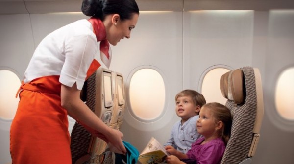 Etihad Airways flying nanny