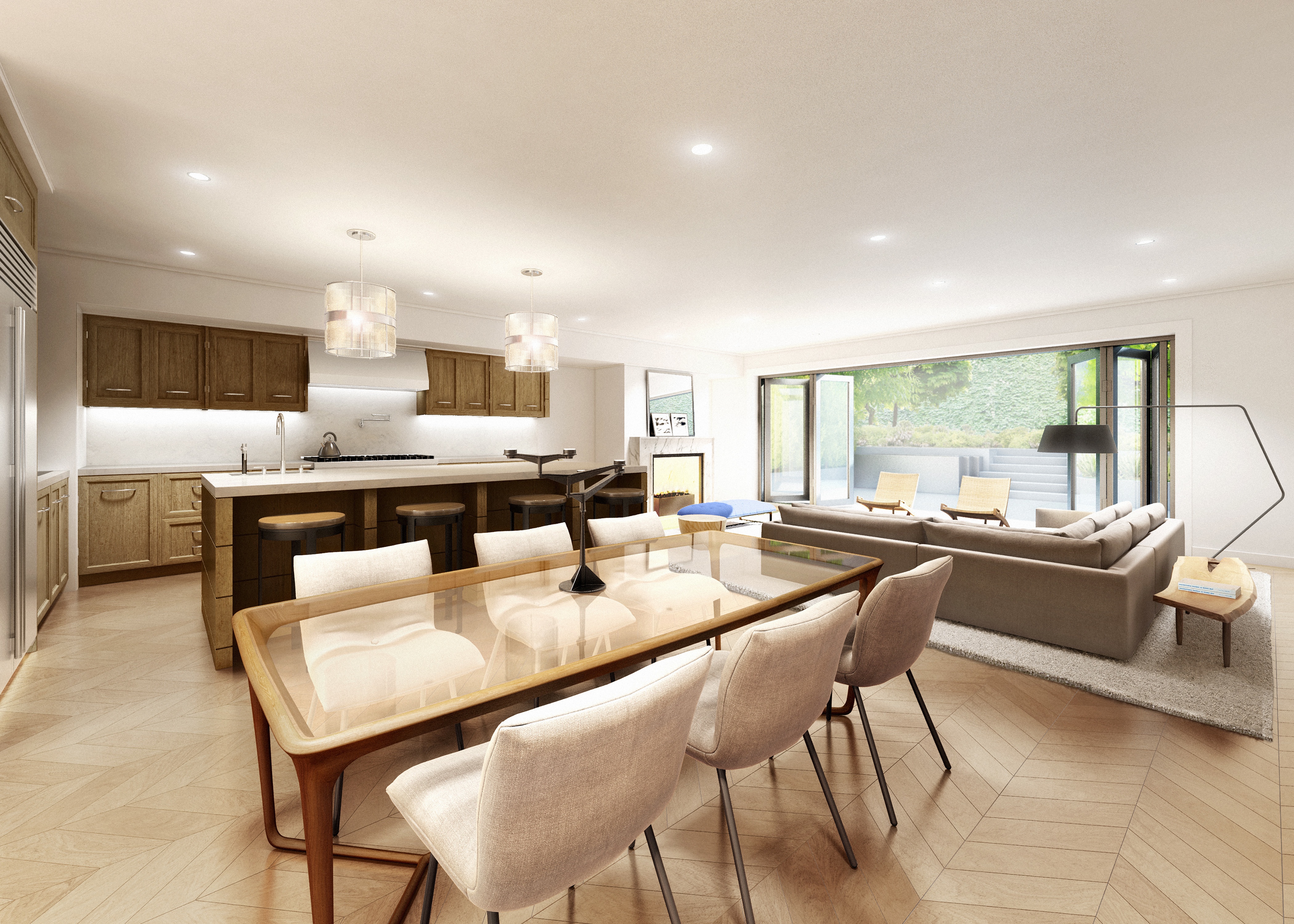 Downtown Manhattan Townhouse living room - LUXUO