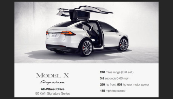 Tesla Model X Signature