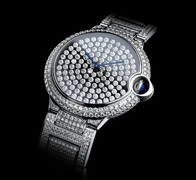 The Ballon Bleu De Cartier Vibrating Setting watch