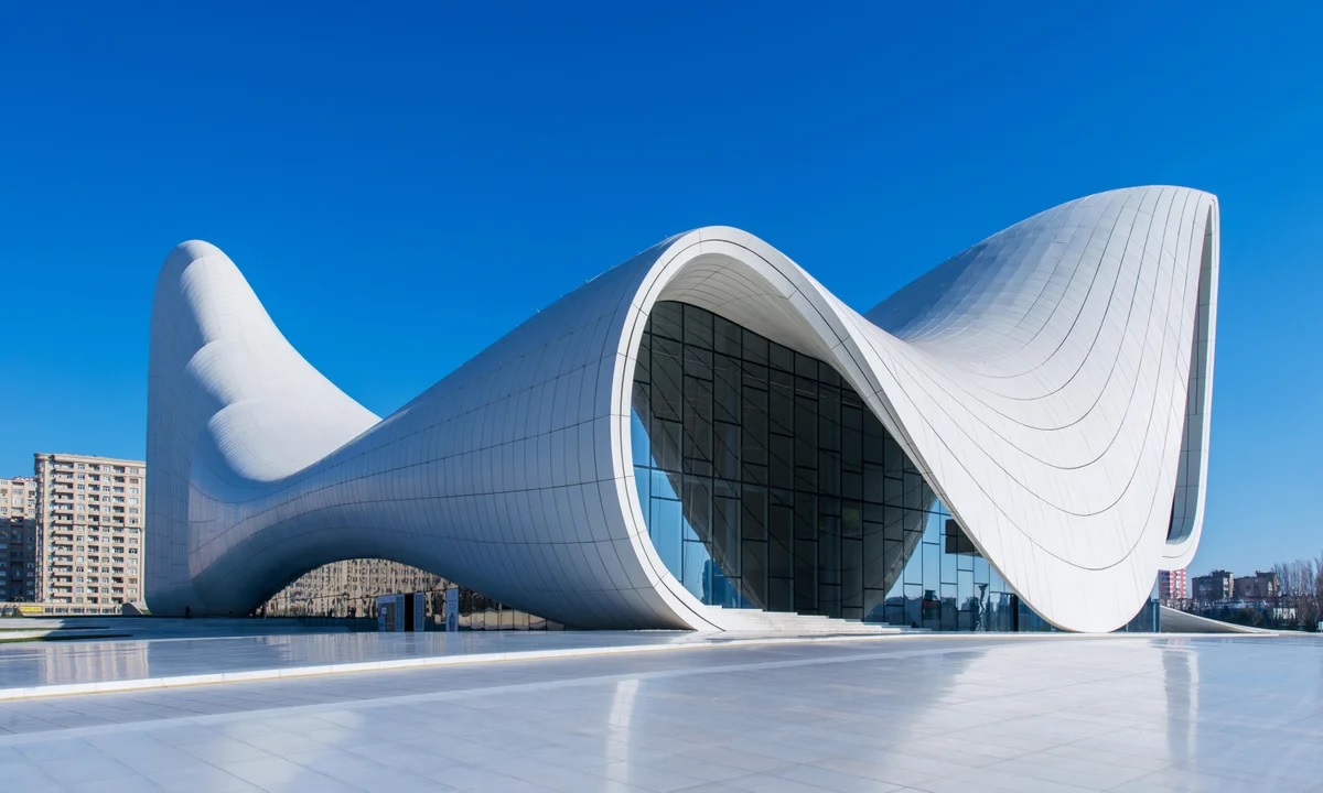 Zaha Hadid's Heydar Aliyev Center in Baku, Azerbaijan